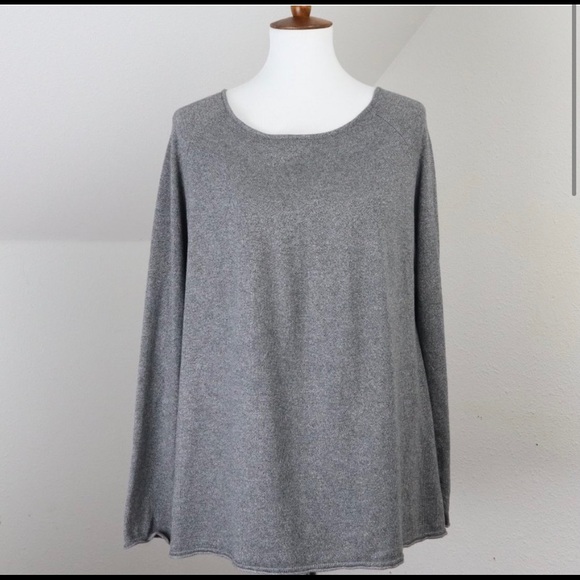 Cyrus Sweater Top Drape Back Rayon Blend Shirt - Picture 2 of 8